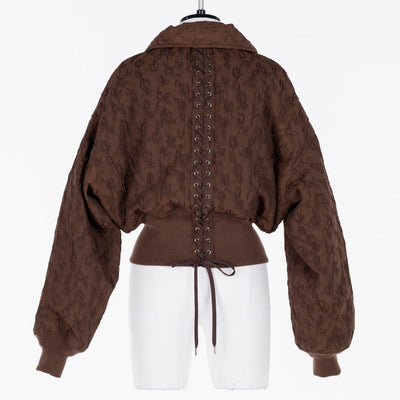 【FETICO/フェティコ】 <br>Floral jacquard bomber jacket <br>FTC254-0202