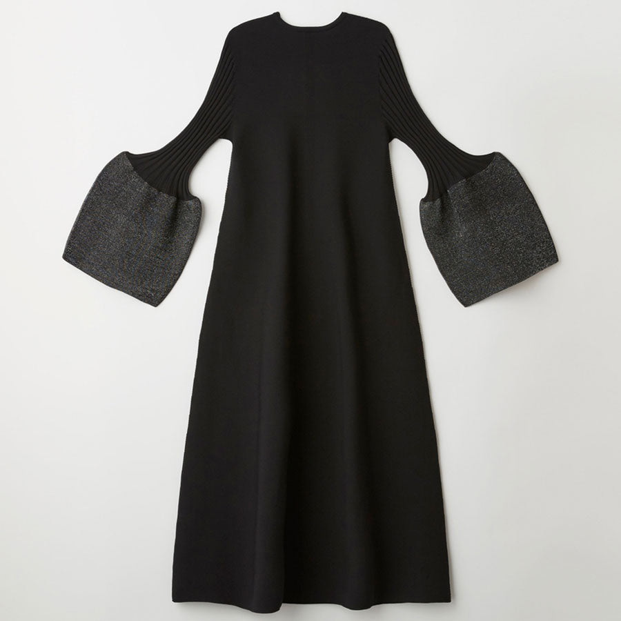【CFCL/シーエフシーエル】<br>POTTERY GLITTER LONG BELL SLEEVE FLARE DRESS <br>CF006KH136