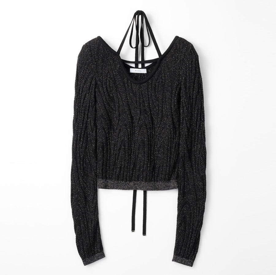 【MURRAL/ミューラル】<br>Frost knit top <br>2320904050