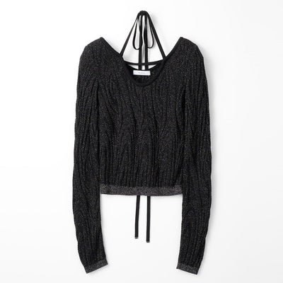 【MURRAL/ミューラル】<br>Frost knit top <br>2320904050