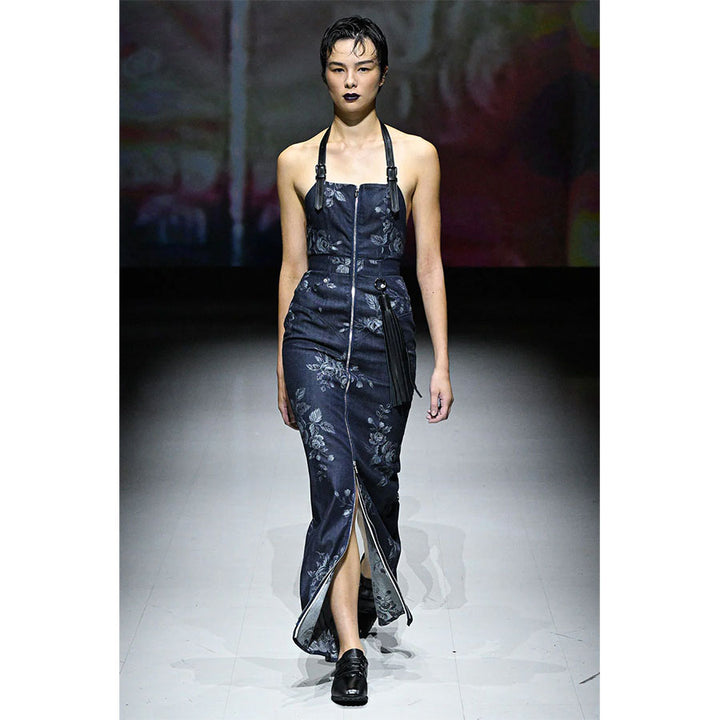 ROSE DENIM HIGH-WAIST JEANS(1 BLUE): FETICO: WOMENS｜THE