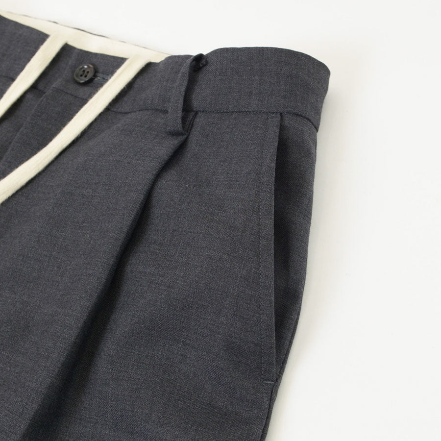 【HOLIDAY/ホリディ】WOOL DRAWSTRINGS SLACKS <br>22202903