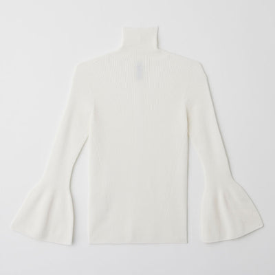 【CFCL/シーエフシーエル】<br>CUPRO RIB LONG BELL SLEEVE TOP <br>CF006KN055