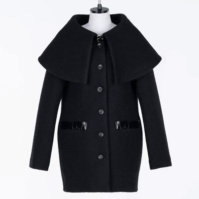 【FETICO/フェティコ】 <br>Boucle wool cape coat <br>FTC254-0304