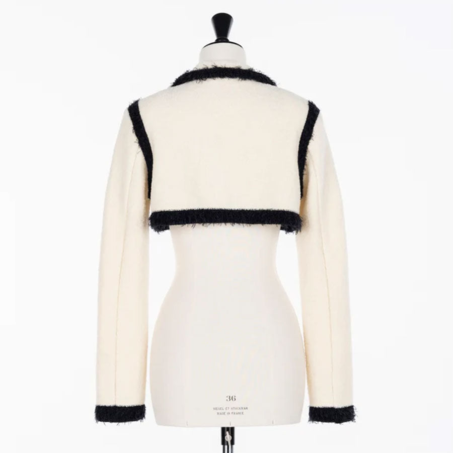 【FETICO/フェティコ】 <br>Boucle knit short jacket <br>FTC254-0703