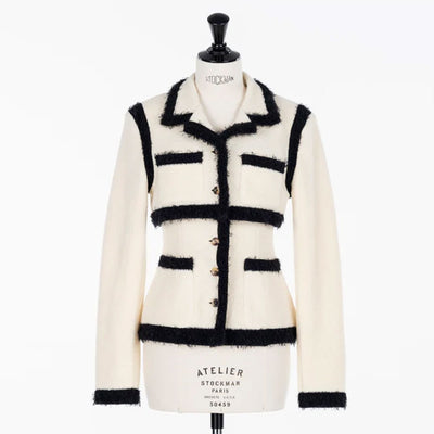 【FETICO/フェティコ】 <br>Boucle knit short jacket <br>FTC254-0703