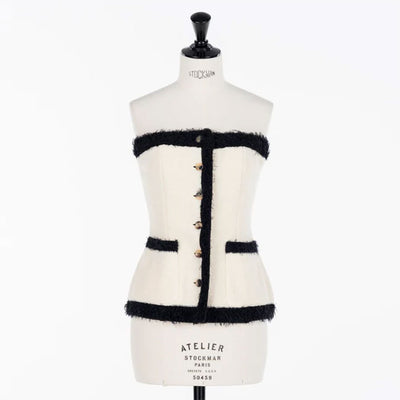 【FETICO/フェティコ】 <br>Boucle knit bustier <br>FTC254-0704