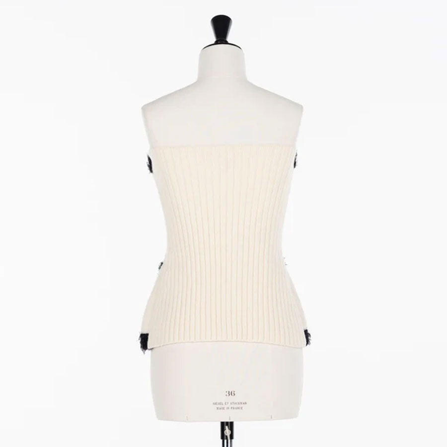 【FETICO/フェティコ】 <br>Boucle knit bustier <br>FTC254-0704