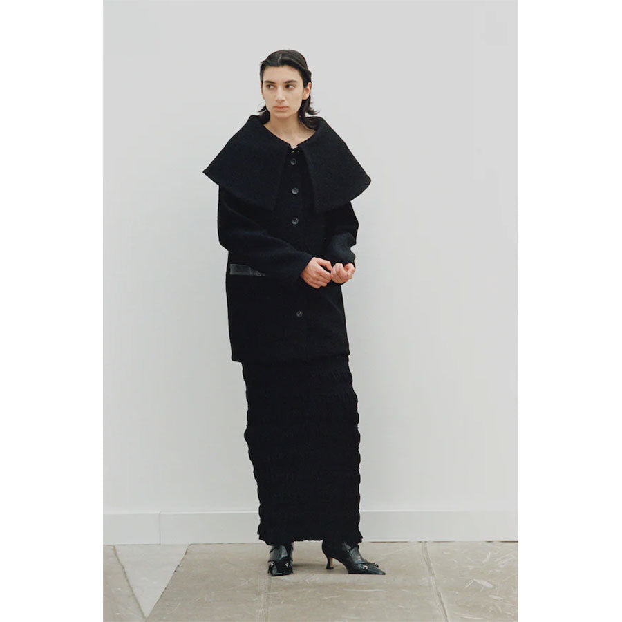 【FETICO/フェティコ】 <br>Boucle wool cape coat <br>FTC254-0304