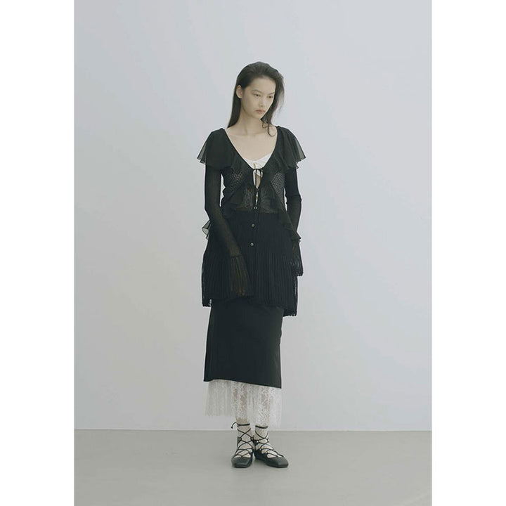 FETICO/フェティコ】PLEATED PANELED SKIRT FTC262-0502の通販