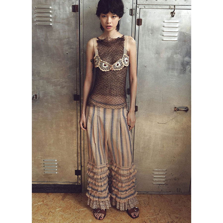 FUMIKA UCHIDA/フミカウチダ】Dots Emb. tulle bib top X-TP007の通販