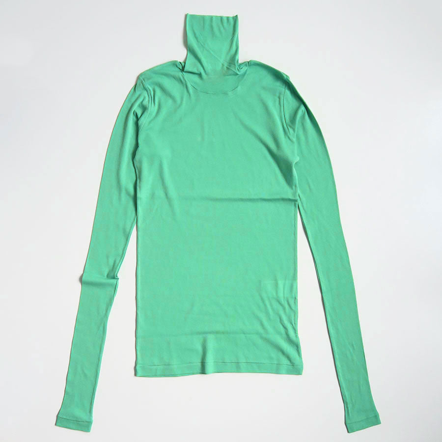 【AURALEE/オーラリー】<br>SUPER HIGH GAUGE SHEER RIB TURTLE NECK L/S TEE <br>A00T02HF