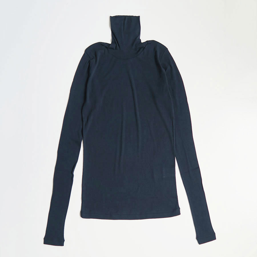 【AURALEE/オーラリー】<br>SUPER HIGH GAUGE SHEER RIB TURTLE NECK L/S TEE <br>A00T02HF