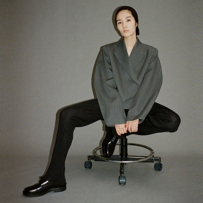 【IIROT/イロット】<br>Cropped Over Size Jacket <br>023-023-WJ24