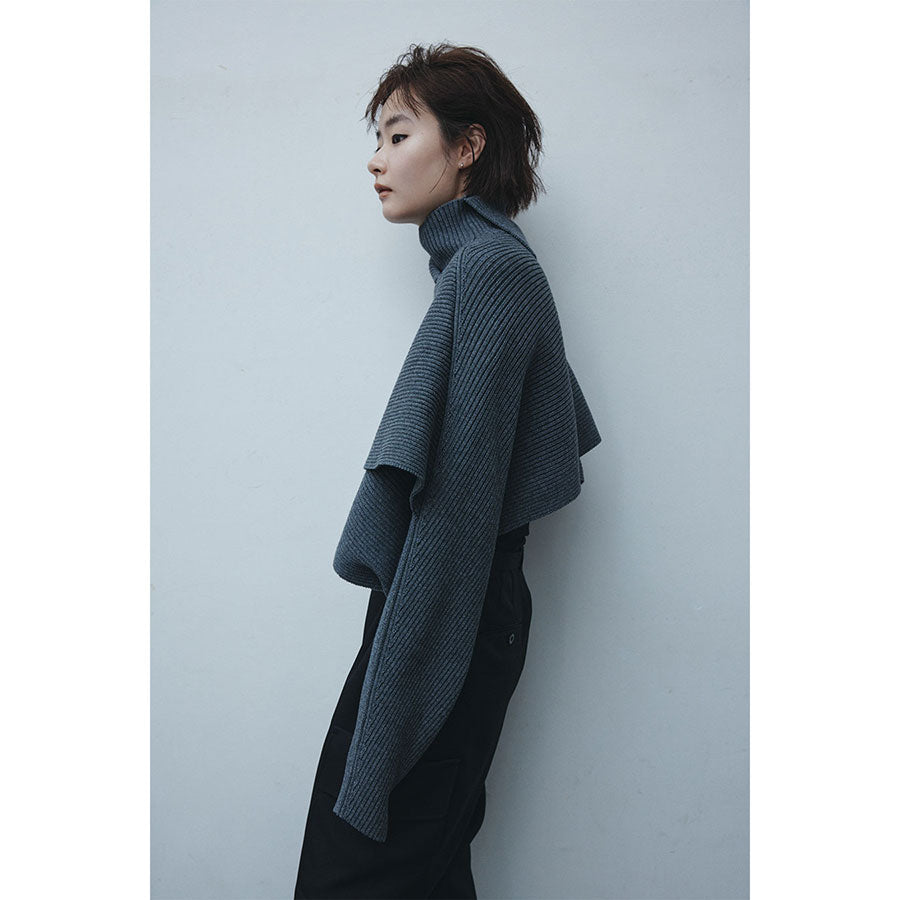 【IIROT/イロット】<br>Cotton wool layered knit <br>024-023-KT56