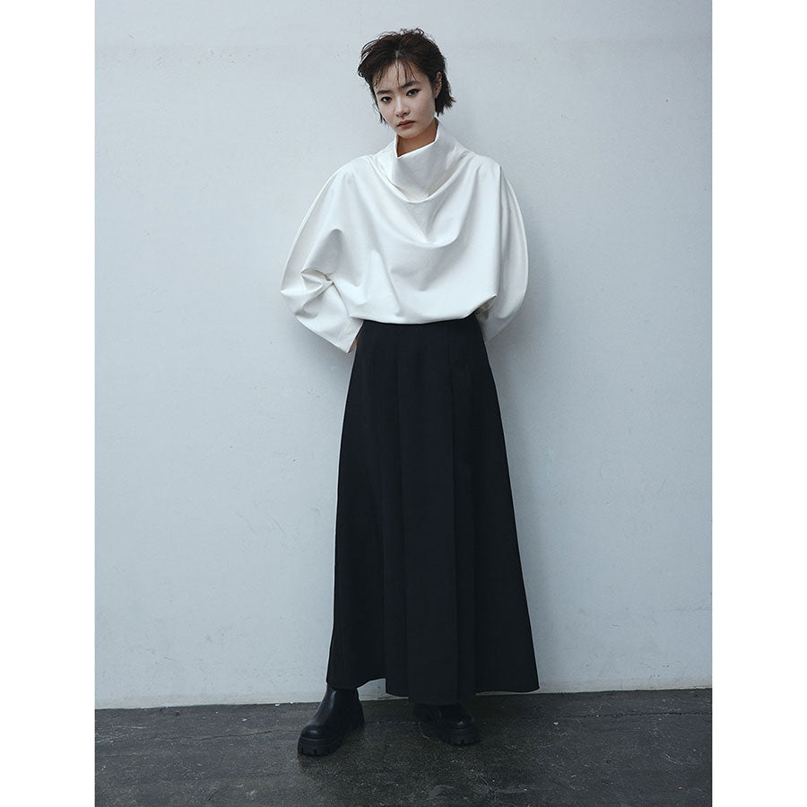 【IIROT/イロット】<br>Double jersey drape pullover <br>024-023-CT71