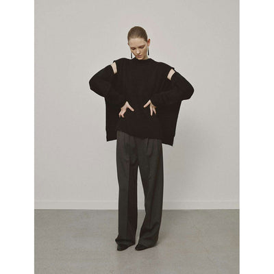 【IIROT/イロット】<br>Alpaca gimmick Knit <br>032-025-KT009