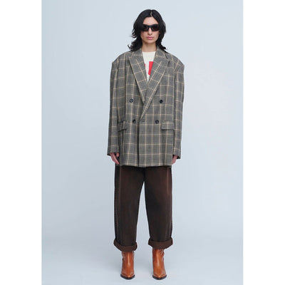 【INSCRIRE/アンスクリア】<br>Wool Check Double Jacket <br>I25AW-JK51