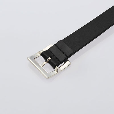 【XOLO JEWELRY/ショロジュエリー】<br>Square Buckle Buckle -BLK Leather- <br>XOBL002