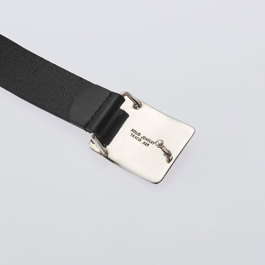 [XOLO 珠宝]<br> Sp02 带扣 带扣-黑色皮革-<br> XOBL005 
