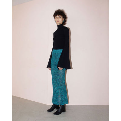 【KANAKO SAKAI/カナコサカイ】<br>KAMON KNITTED SKIRT <br>KS2302085