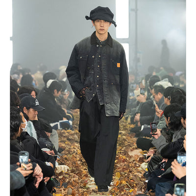 【KHOKI/コッキ】<br>Vintage-effect work coat <br>25fw-co-01