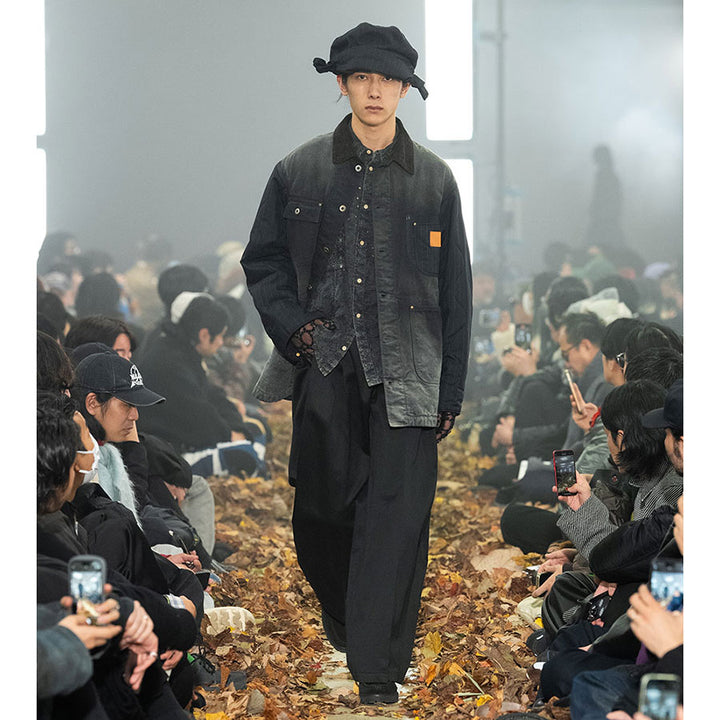 【うきちゃん】KHOKI 25ss Work Coat Black KHOKI Vintage-effect work coat BLACK 25ss-co-01 | BEST
