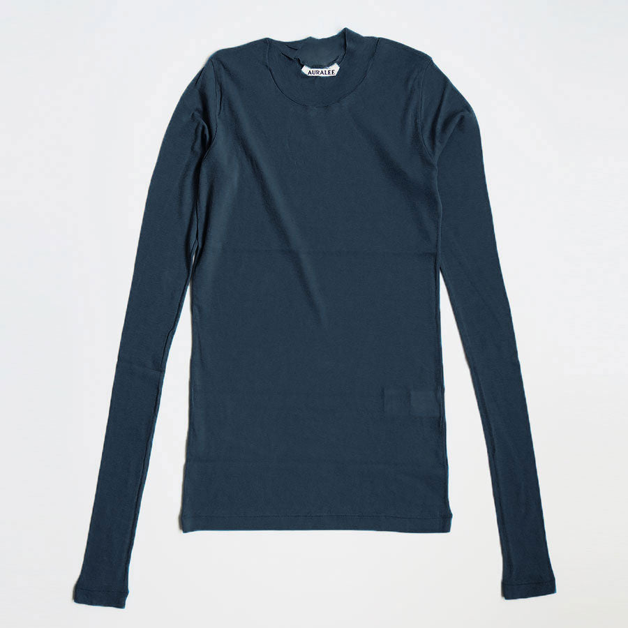 【AURALEE/オーラリー】<br>SUPER HIGH GAUGE SHEER RIB L/S TEE <br>A00T01HF