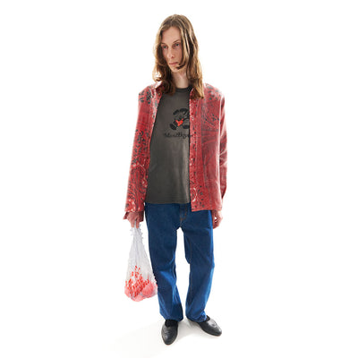 【M A S U/エムエーエスユー】<br>CRUSHED PAISLEY PRINT SHIRT <br>M25F9SL001