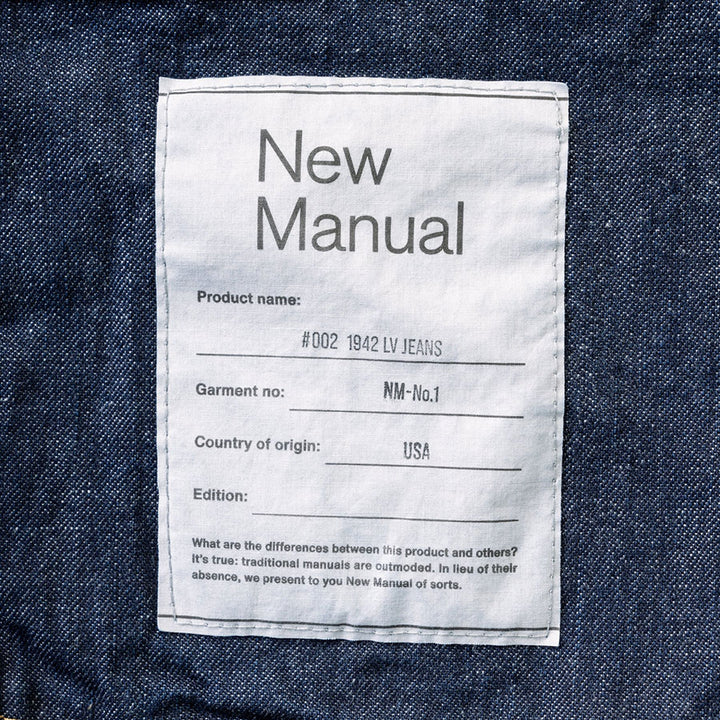 new manual 002 1942 LV JEANS ニューマニュアル 32 002 1942 LV JEANS – New Manual