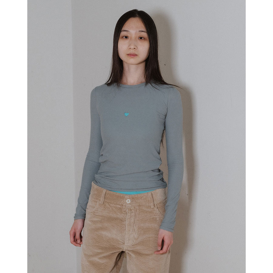 Baserange/ベースレンジ】HEART LONG SLEEVE TEE TOHLS-RB-SP25