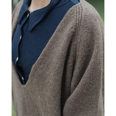 【Baserange/ベースレンジ】<br>SOAR V NECK <br>PUSOV-MW-WI25