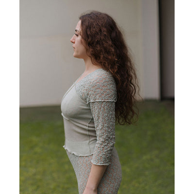 【Baserange/ベースレンジ】<br>NEHRU LONG SLEEVE TEE <br>TTNLS-LA-WI25