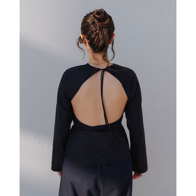 【Baserange/ベースレンジ】<br>LONG SLEEVE APRON TOP <br>TSLSA-WS-WI25