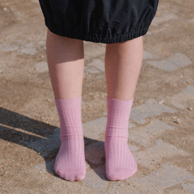 【Baserange/ベースレンジ】<br>RIB OVERANKLE SOCKS <br>SORO-CR-WI25