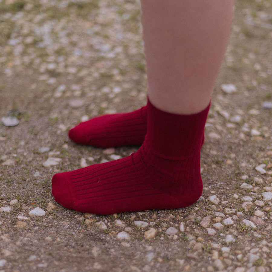 【Baserange/ベースレンジ】<br>RIB OVERANKLE SOCKS <br>SORO-CR-WI25