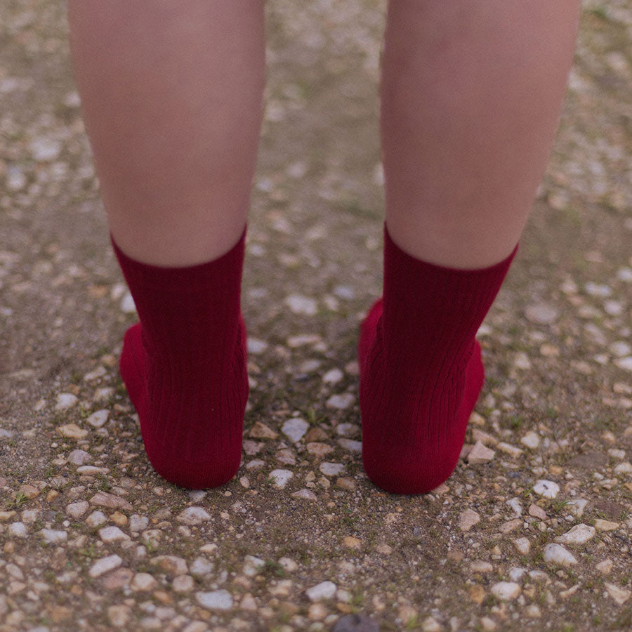 【Baserange/ベースレンジ】<br>RIB OVERANKLE SOCKS <br>SORO-CR-WI25