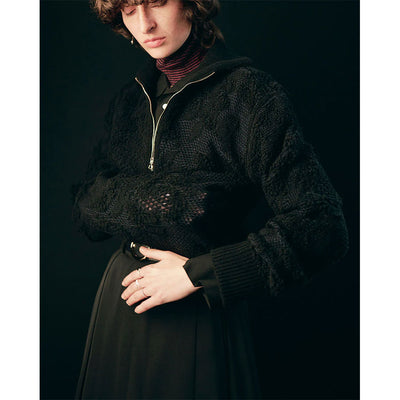 【PHOTOCOPIEU/フォトコピュー】<br>HALF-ZIP SWEATER (TATE) <br>252TAT