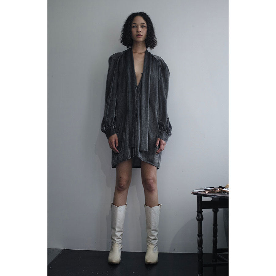 PHOTOCOPIEU/フォトコピュー】BOW COLLAR MINIDRESS (MARJO