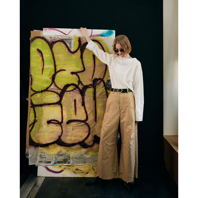 【PHOTOCOPIEU/フォトコピュー】<br>ASYMMETRIC SHIRT (ORENTHIA) <br>252ORA