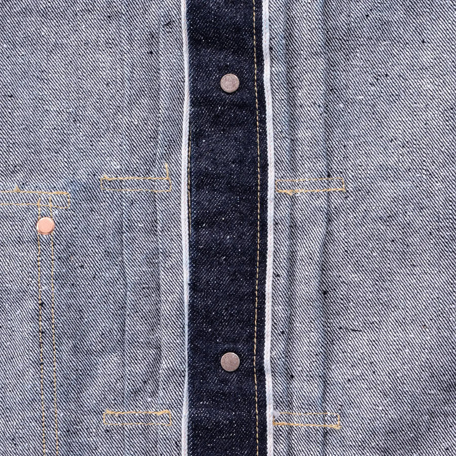 【New Manual/ニューマニュアル】<br>#012 LV 36’s T-BACK JACKET ONE-WASHED <br>JK-YY-0005