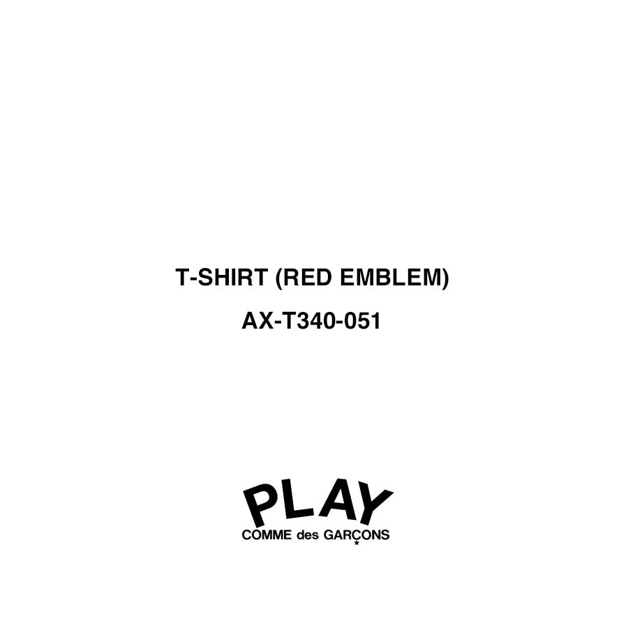 【PLAY COMME des GARCONS】<br>T-SHIRT (RED EMBLEM) <br>AX-T340-051