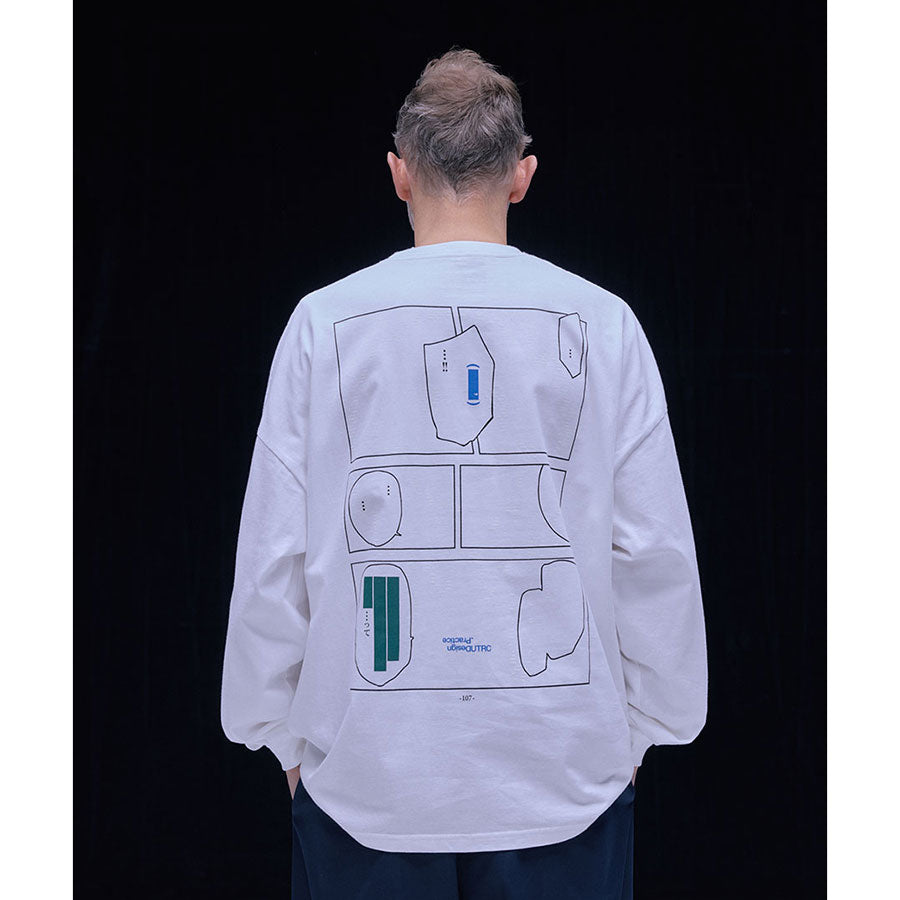 【UNTRACE/アントレース】<br>グラフィック tee L/S_1 <br>_211