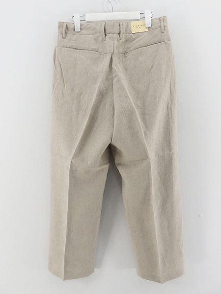 SALE 50%OFF ! <br/>【FARAH/ファーラー】リネン Two-tuck Wide Tapered Pants