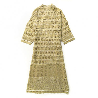 SALE 50%OFF!<br> 【Mame Kurogouchi/마메】Floral Watermark Wrap-Front Knitted Dress