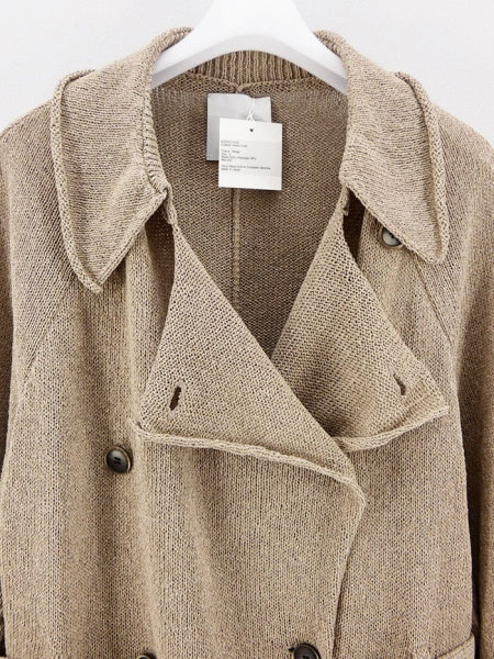 【Kota Gushiken/コウタグシケン】Knitted Washi Trench Coat