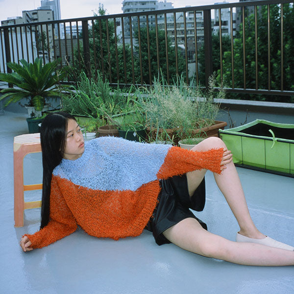 Kota Gushiken/コウタグシケン】Cotton Fur Jumper (BLUE/ORANGE