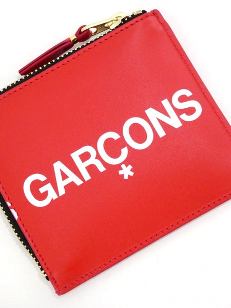 【Wallet COMME des GARCONS】HUGE LOGO LINE L字型ZIP財布