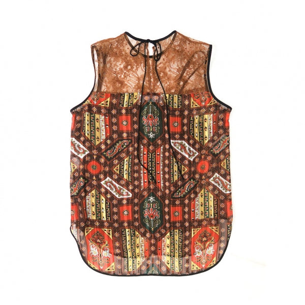 SALE 50%OFF ! 【Mame Kurogouchi/マメ】Stained Glass Printed Top 