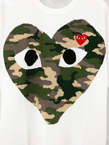 【PLAY COMME des GARCONS】S/S CAMOUFLAGE T-SHIRT T242 (WHITE)